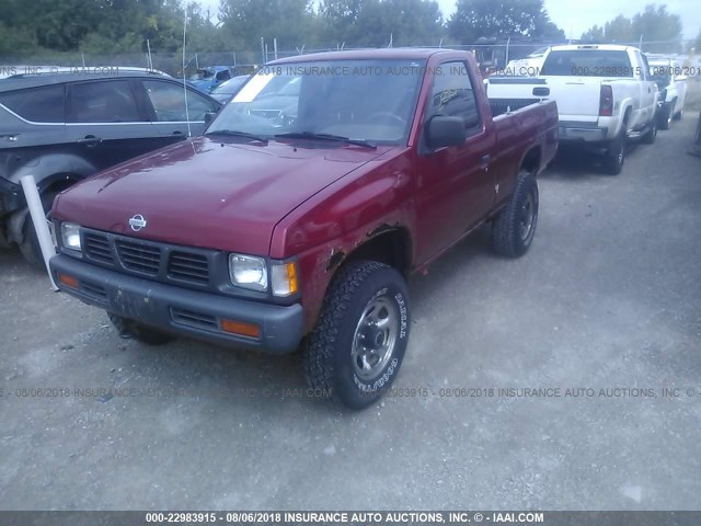 1N6SD11Y9PC392392 - 1993 NISSAN TRUCK SHORT WHEELBASE MAROON photo 2