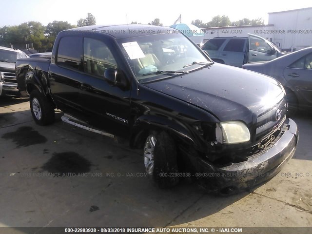 5TBDT48106S531615 - 2006 TOYOTA TUNDRA DOUBLE CAB LIMITED BLACK photo 1
