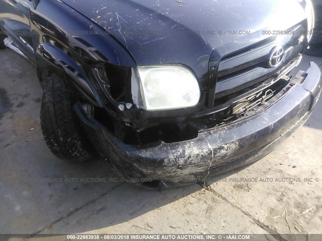 5TBDT48106S531615 - 2006 TOYOTA TUNDRA DOUBLE CAB LIMITED BLACK photo 6