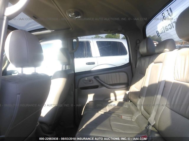 5TBDT48106S531615 - 2006 TOYOTA TUNDRA DOUBLE CAB LIMITED BLACK photo 8