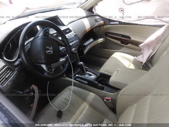 1HGCP36879A017751 - 2009 HONDA ACCORD EXL WHITE photo 5