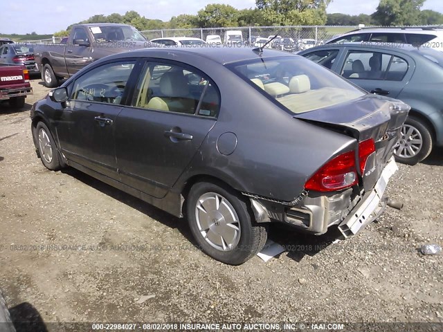 JHMFA36228S013624 - 2008 HONDA CIVIC HYBRID TAN photo 3