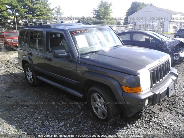 1J8HG48K96C104501 - 2006 JEEP COMMANDER GRAY photo 1