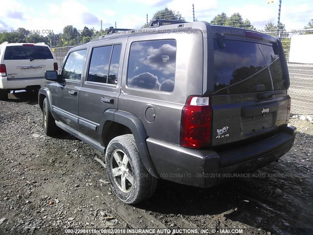 1J8HG48K96C104501 - 2006 JEEP COMMANDER GRAY photo 3