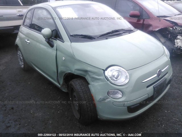 3C3CFFAR4FT653300 - 2015 FIAT 500 POP GREEN photo 1