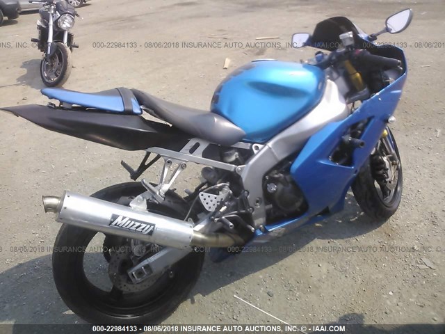 JKBZXJB133A014848 - 2003 KAWASAKI ZX636 B1 BLUE photo 4