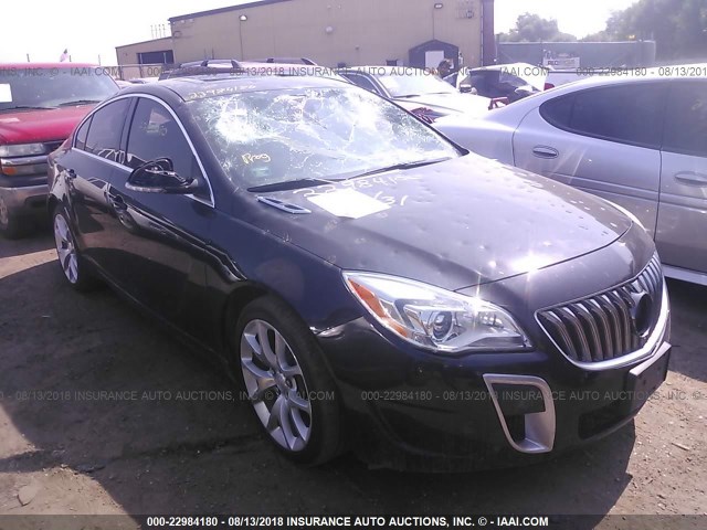 2G4GT5GX3F9213816 - 2015 BUICK REGAL GS Սև լուսանկար 1