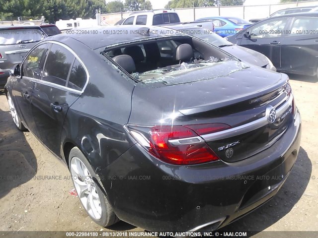 2G4GT5GX3F9213816 - 2015 BUICK REGAL GS Սև լուսանկար 3
