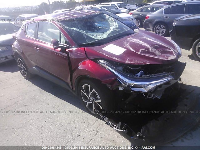 JTNKHMBX5J1006869 - 2018 TOYOTA C-HR XLE/XLE PREMIUM RED photo 1