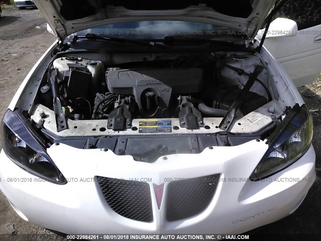 2G2WP552771120443 - 2007 PONTIAC GRAND PRIX WHITE photo 10