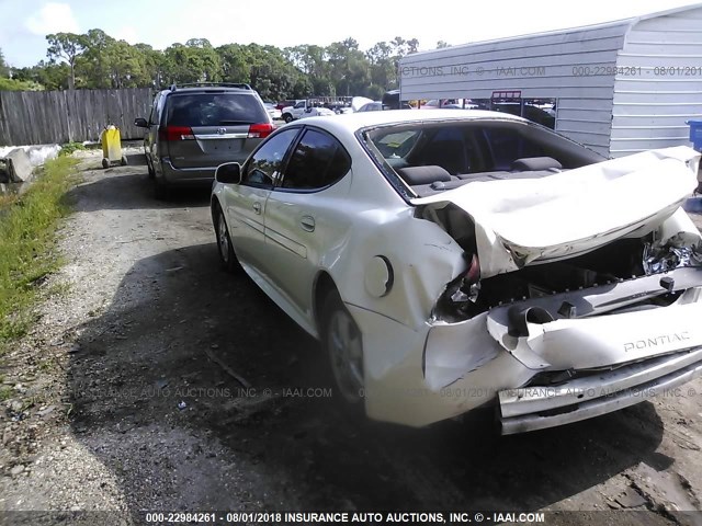 2G2WP552771120443 - 2007 PONTIAC GRAND PRIX WHITE photo 3