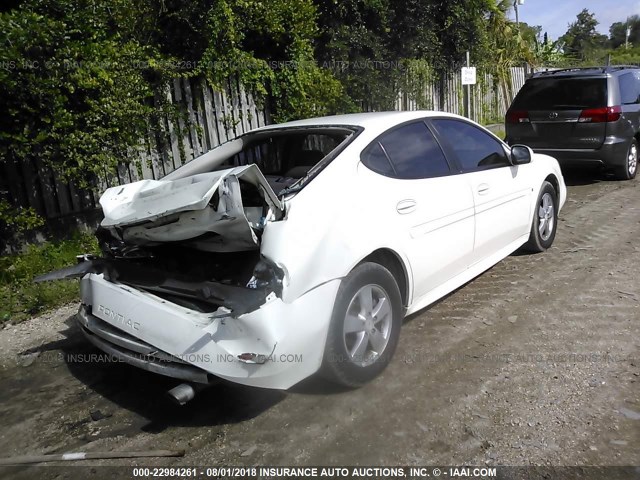 2G2WP552771120443 - 2007 PONTIAC GRAND PRIX WHITE photo 4