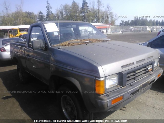 JN6ND11Y6HW001227 - 1987 NISSAN D21 SHORT BED GRAY photo 1