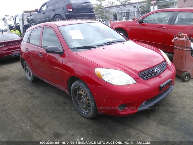 2T1KR32E08C702393 - 2008 TOYOTA COROLLA MATRIX XR RED photo 1