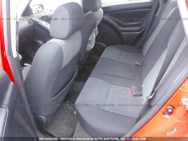2T1KR32E08C702393 - 2008 TOYOTA COROLLA MATRIX XR RED photo 8
