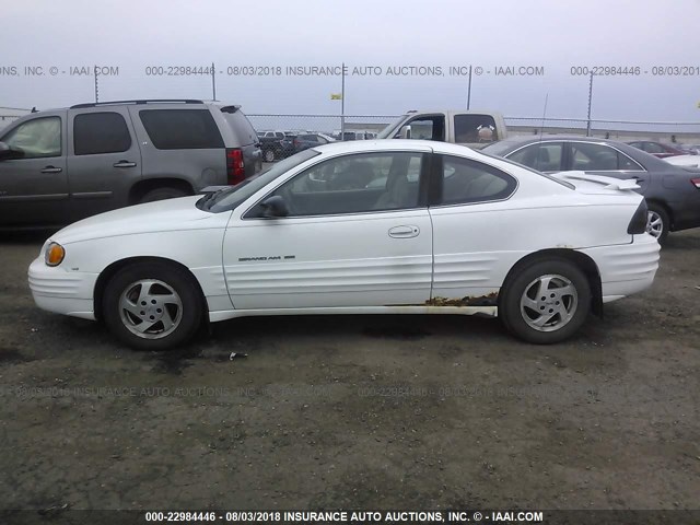 1G2NE12E9XM721172 - 1999 PONTIAC GRAND AM SE WHITE photo 6