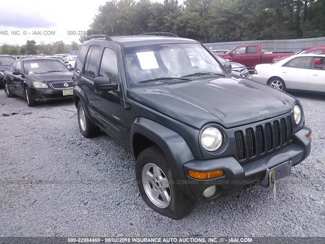 1J8GL58K82W252760 - 2002 JEEP LIBERTY LIMITED GREEN photo 1