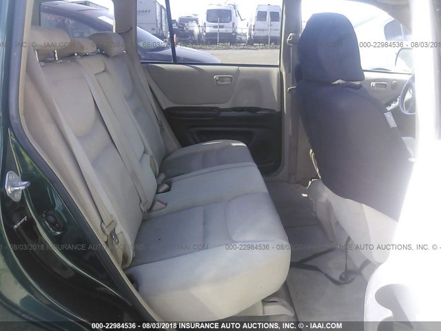 JTEHF21A930151410 - 2003 TOYOTA HIGHLANDER LIMITED GREEN photo 8