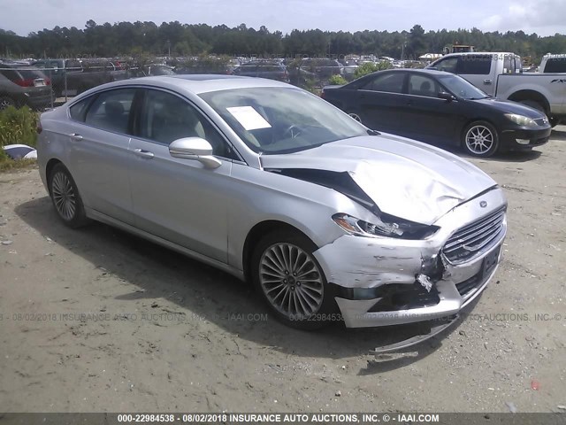 3FA6P0K94FR177120 - 2015 FORD FUSION TITANIUM SILVER photo 1