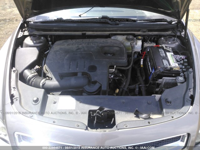 1G1ZC5E17BF111649 - 2011 CHEVROLET MALIBU 1LT ოქროსფერი ფოტო 10