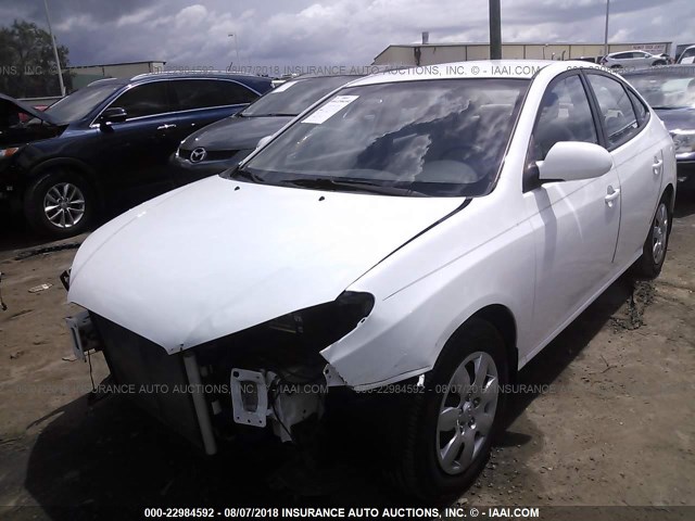 KMHDU46D69U589807 - 2009 HYUNDAI ELANTRA GLS/SE WHITE photo 2