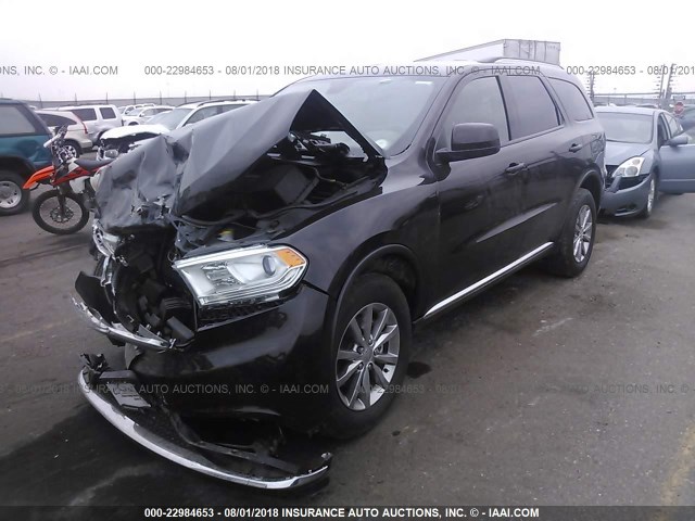 1C4RDJAG0HC824216 - 2017 DODGE DURANGO SXT BROWN photo 2