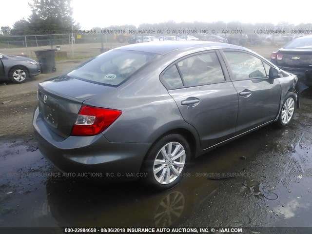 19XFB2F91CE041089 - 2012 HONDA CIVIC EXL 灰色 照片 4