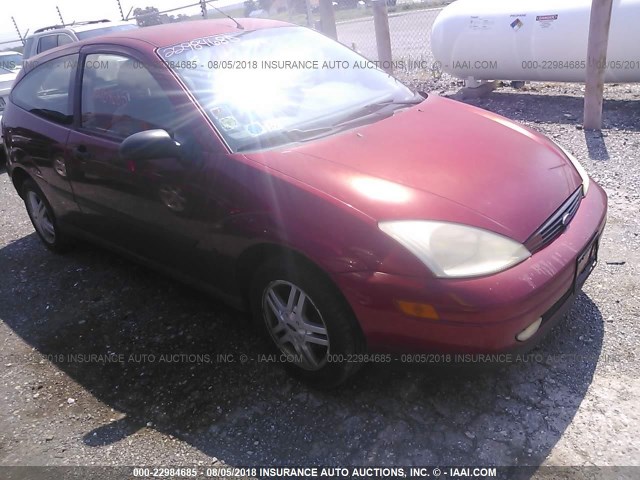 3FAFP3139YR201123 - 2000 FORD FOCUS ZX3 RED photo 1