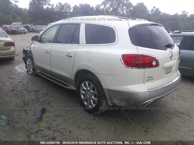 5GAKRCED6BJ401806 - 2011 BUICK ENCLAVE CXL 奶油色 照片 3