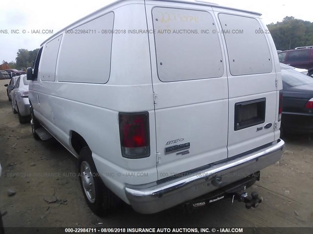 1FBNE3BL7EDA32321 - 2014 FORD ECONOLINE E350 SUPER DUTY WAGON WHITE photo 3