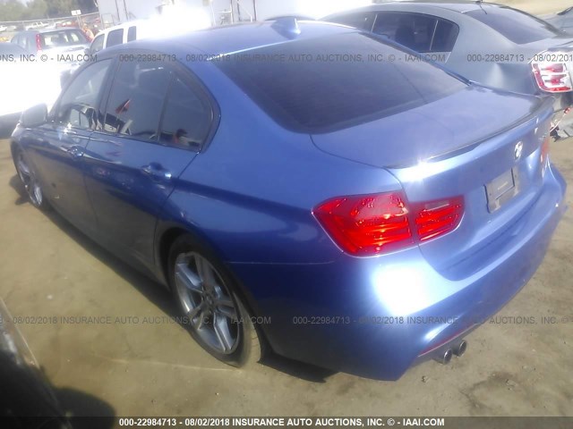 WBA3C1G54DNR45745 - 2013 BMW 328 I SULEV BLUE photo 3