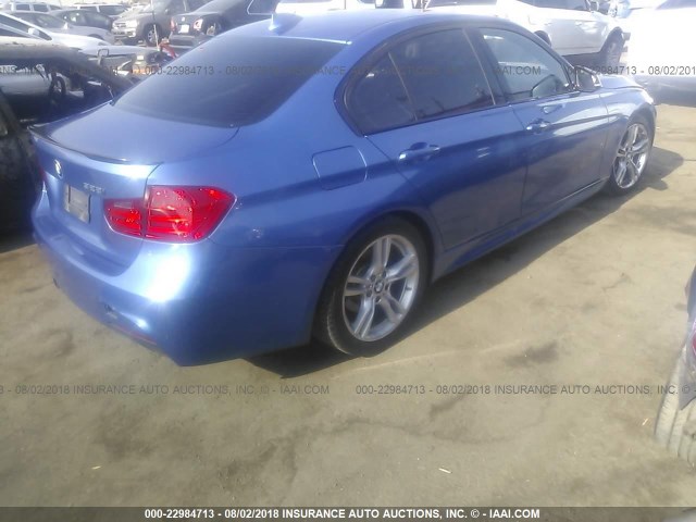 WBA3C1G54DNR45745 - 2013 BMW 328 I SULEV BLUE photo 4