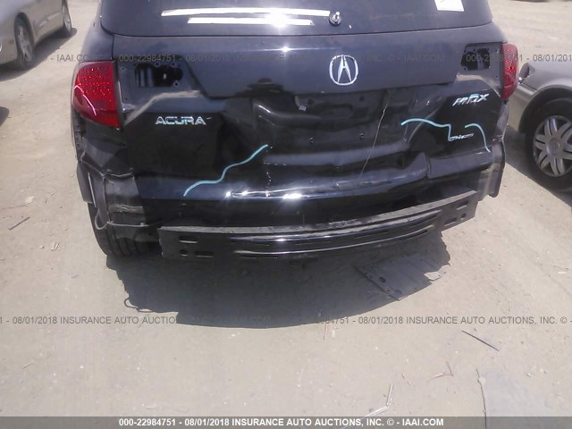 2HNYD28619H532372 - 2009 ACURA MDX TECHNOLOGY BLACK photo 6
