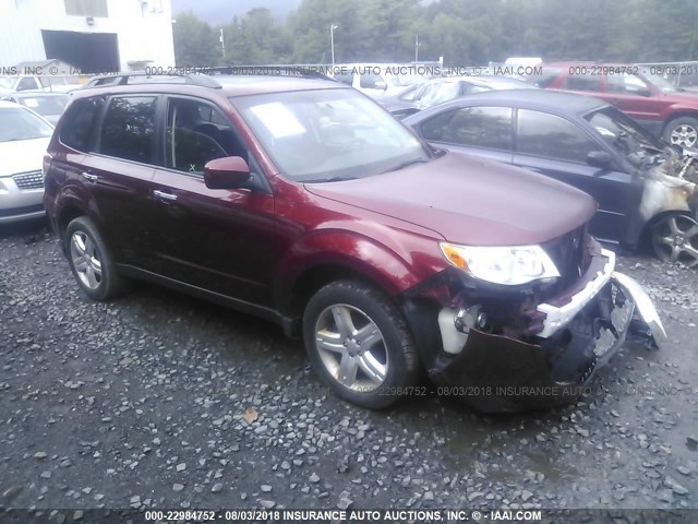 JF2SH64669H774322 - 2009 SUBARU FORESTER 2.5X LIMITED RED photo 1