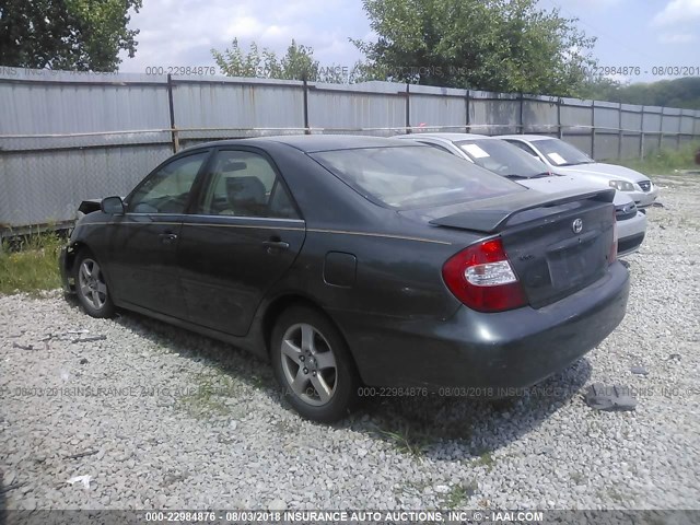 4T1BF30K42U501202 - 2002 TOYOTA CAMRY LE/XLE/SE Yaşıl foto 3