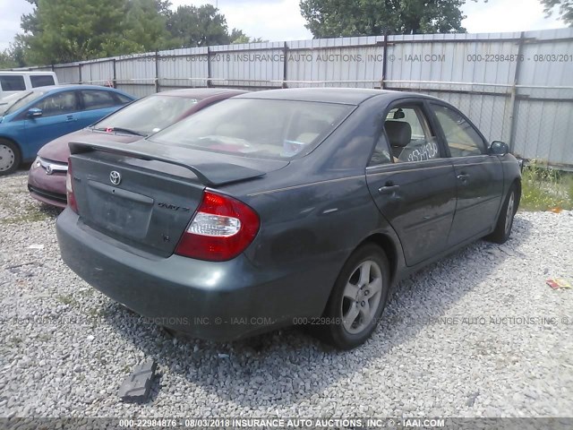 4T1BF30K42U501202 - 2002 TOYOTA CAMRY LE/XLE/SE Yaşıl foto 4