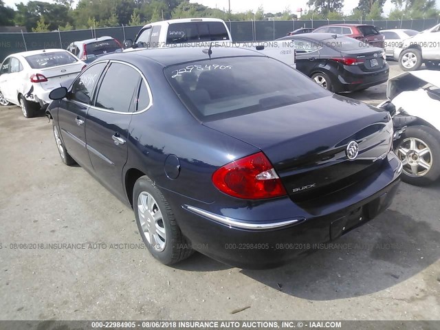 2G4WC582381203657 - 2008 BUICK LACROSSE CX BLUE photo 3