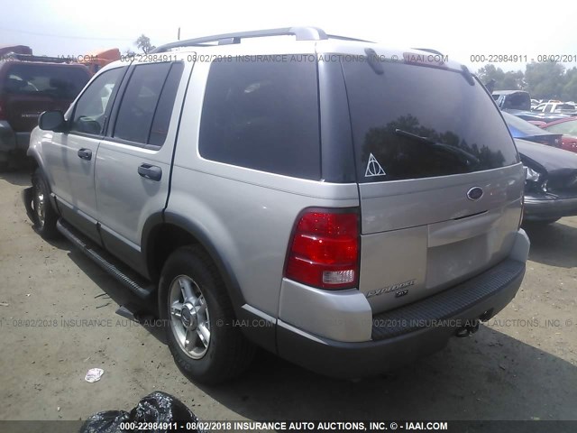 1FMZU63K83ZA31830 - 2003 FORD EXPLORER XLT/XLT SPORT/NBX ვერცხლისფერი ფოტო 3