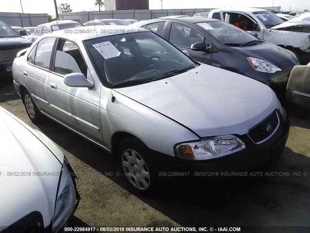 3N1CB51D32L674139 - 2002 NISSAN SENTRA XE/GXE SILVER photo 1