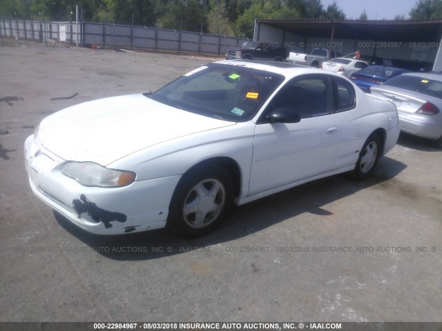 2G1WX12K2Y9273302 - 2000 CHEVROLET MONTE CARLO SS თეთრი ფოტო 2