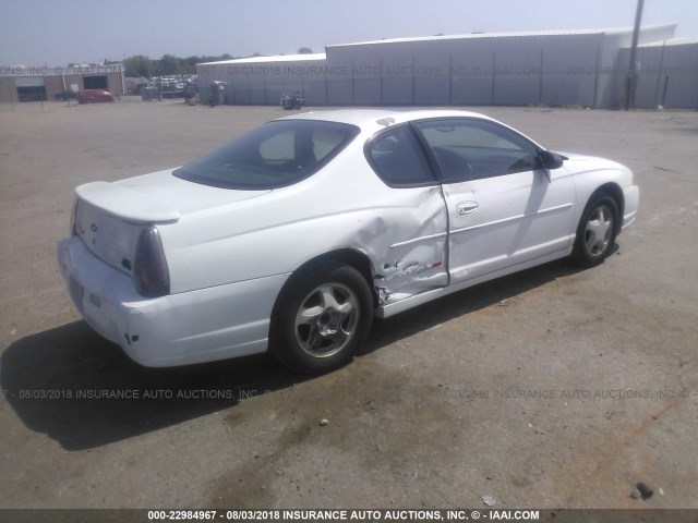 2G1WX12K2Y9273302 - 2000 CHEVROLET MONTE CARLO SS WHITE photo 4