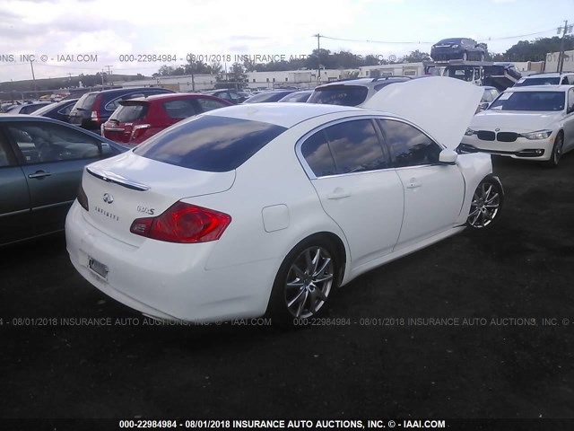 JN1CV6AR9CM973828 - 2012 INFINITI G37 WHITE photo 4