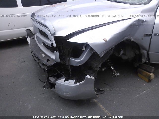 1C6RD7KTXCS210049 - 2012 DODGE RAM 1500 ST SILVER photo 6