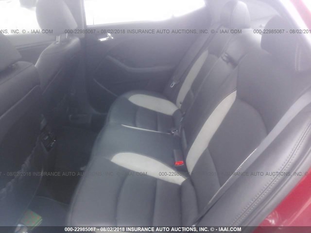 5XXGR4A69CG016165 - 2012 KIA OPTIMA SX RED photo 8