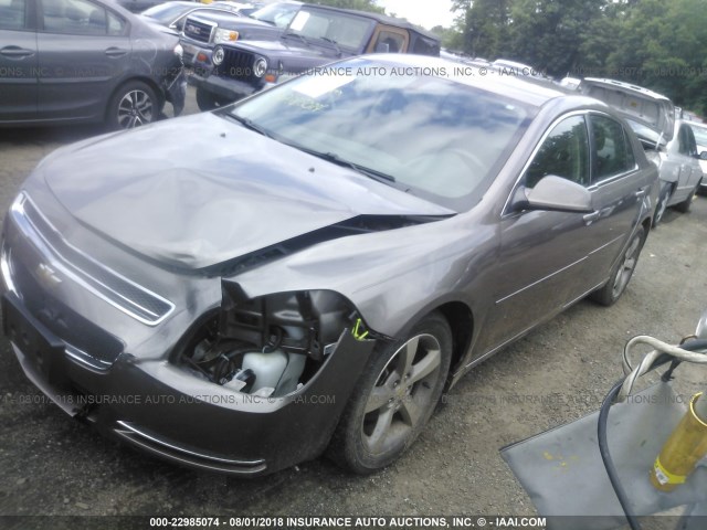 1G1ZC5E13BF251889 - 2011 CHEVROLET MALIBU 1LT GRAY photo 2