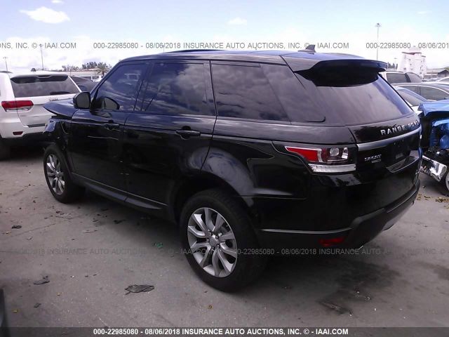 SALWR2PF4GA101044 - 2016 LAND ROVER RANGE ROVER SPORT HSE BLACK photo 3