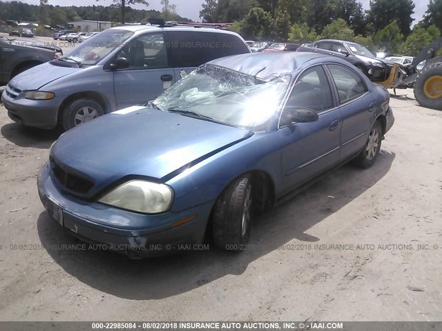 1MEFM50U72A643634 - 2002 MERCURY SABLE GS/GS PLUS BLUE photo 2