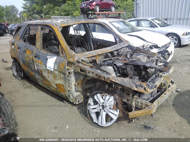 4JGDA5HB5CA021471 - 2012 MERCEDES-BENZ ML 350 4MATIC BLACK photo 1