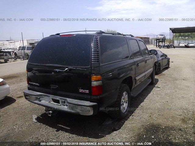 3GKEC16T74G247753 - 2004 GMC YUKON XL C1500 BLACK photo 4