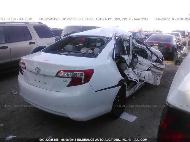 4T1BF1FK4EU400838 - 2014 TOYOTA CAMRY L/SE/LE/XLE 白色 照片 4